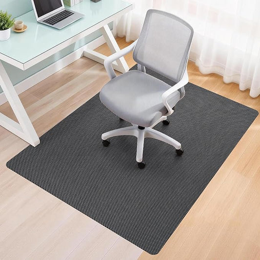 Office Chair Mat for Hard Floors,40"x55" Anti-Slip Waterproof Hardwood Floor Chair Mat,Heavy Duty Floor Protector Rolling Chairs for Home Office(Grey)
