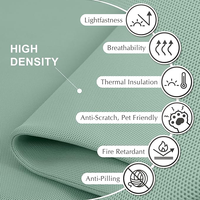 DECOLAB Desk Divider, Portable Privacy Tabletop Partition Panel for Office, Student, Counter Top, Testing, Freestanding, Anti Scratch, 48"x18", Aqua