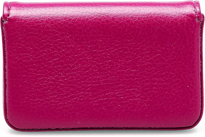 RFID Blocking Wallet - Minimalist Leather Business Credit Card Holder - Rose