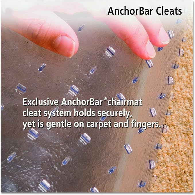 ES Robbins Chair Mat for Medium Pile Carpet, Rectangular, 46 x 60, Clear