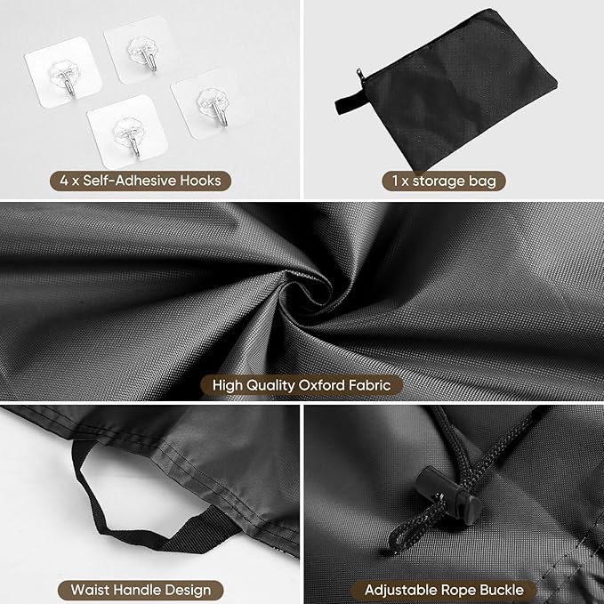 72" W x 66" H Cubicle Curtain for Office Privacy Curtains for Room Divider Door, Desk Shade for Cubicle to Block Ligh, Temporary Door for a Room Privacy, 1Pcs with 4 Hook, Black