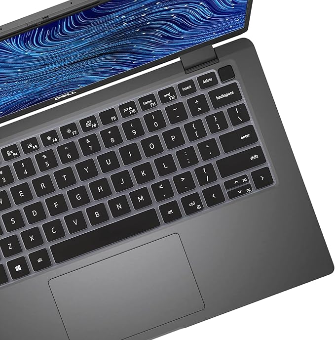 Keyboard Cover for Dell Latitude 3000 3340 13.3"(2023), Dell Latitude 5320 5330 5340 5350 13.3, Dell Latitude 7320 7330 7340 13.3" Keyboard Accessories Protective Skin-Black