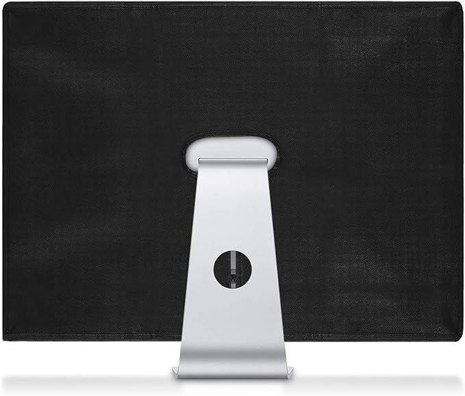kwmobile Monitor Cover Compatible with Apple iMac 21.5" - Dust Cover Computer Screen Protector - Black