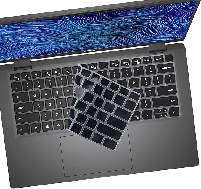 Keyboard Cover for Dell Latitude 3000 3340 13.3"(2023), Dell Latitude 5320 5330 5340 5350 13.3, Dell Latitude 7320 7330 7340 13.3" Keyboard Accessories Protective Skin-Black