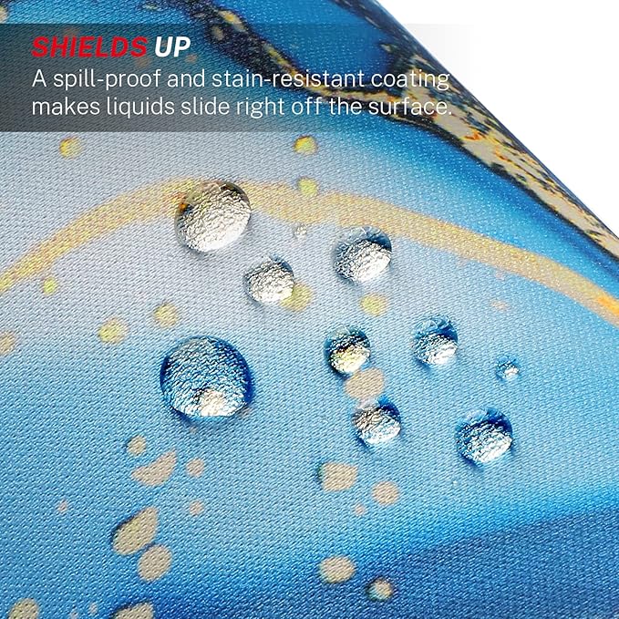 MROCO Mouse Pad [30% Larger] with Anti-Fray Stitched Edges, Premium-Textured Waterproof Surface, Non-Slip Rubber Base, Computer & Gaming Mouse Mat for Laptop, Office & Home, 8.5 x 11 in, Blue Marble
