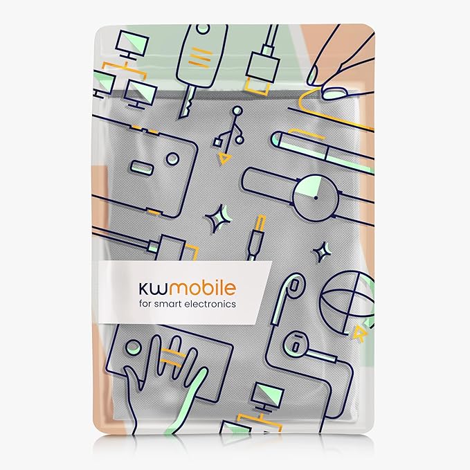 kwmobile Monitor Cover Compatible with Samsung Smart Monitor 32" (M8 / M7 / M5) - Dust Cover Computer Screen Protector - Light Grey