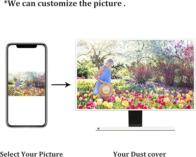 Weatherproof Television Cover 50, 51, 52 Inch Water Proof TV Covers for Television LED LCD OLED TVs Protector Panel Case TV Screen Protective LCD/LED/HD，Green Tropical Leaves Design