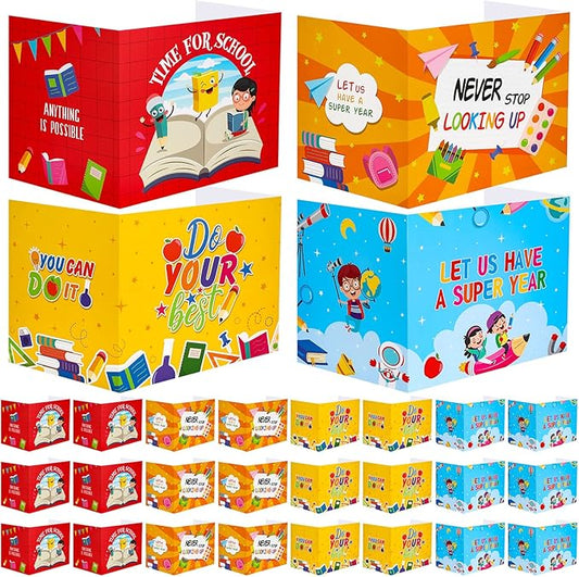 36 Pcs Desk Dividers Privacy Boards for Student Classroom Privacy Folders for Student Desks Study Carrels Reduces Distractions for School Tests, 15.76 x 13.3 x 11.8 inches(Colorful Style)