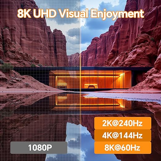 KCEVE 8K KVM Switch 3 Monitors 3 Computers Displayport HDMI, USB 3.0 KVM Switch Triple Monitor 4K@144Hz 8K@60Hz for 3 Computers Share Keyboard Mouse, Wired Remote(8K HDMI DP 3 in 3 Out KVM)