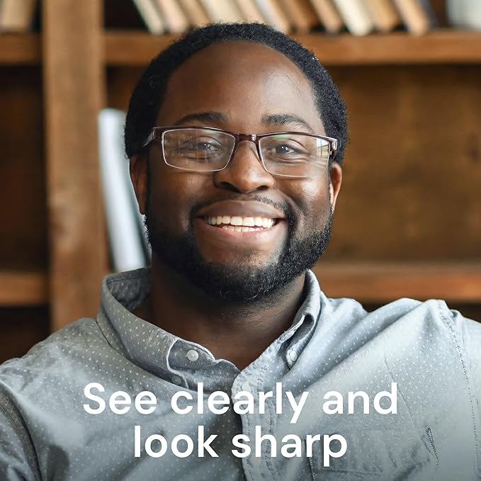 Gaoye +1.75 Executive Style Reading Glasses Men - Durable Readers with Blue Light Filtering - Comfortable Fit with TR90 Frames