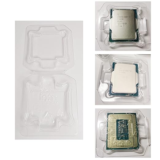 20 PCS Computer CPU Case Tray Packaging Clamshell for Intel LGA1700 i3 i5 i7 i9 CPU Protector Cover