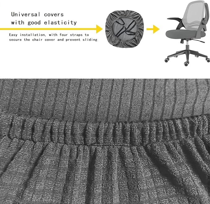 DHXYZZB Chair Seat Cover Office Chair Cushion Protectors Waterproof Stretchable Chair Slipcover Universal for Office Desk Swivel Computer Chairs Covers