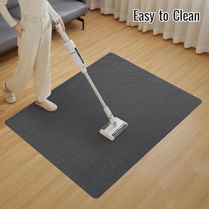 Office Chair Mat for Hard Floors,36"x55" Anti-Slip Waterproof Hardwood Floor Chair Mat,Heavy Duty Floor Protector Rolling Chairs for Home Office(Grey)