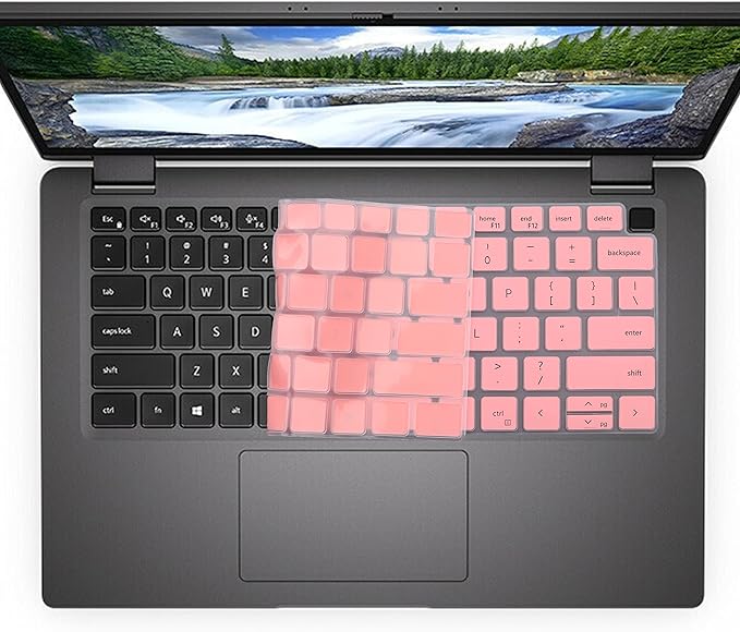 Keyboard Cover for Dell Latitude 14" 7450 7440 7430 7420 7410 3450 3440 5450 5440 5431 5430 5420, Latitude 15.6 7520 9510 9520, Latitude 9420 9430, Latitude 16 7650 7640 Keyboard Skin-Pink