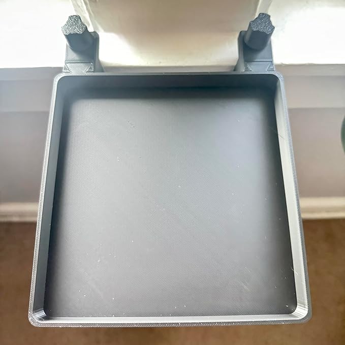Windowsill Extension Shelf with Clamp, 6x6 Inch Tray (Large Clamp: Fits 2.0 to 3.0 Inch Thick Windowsill)