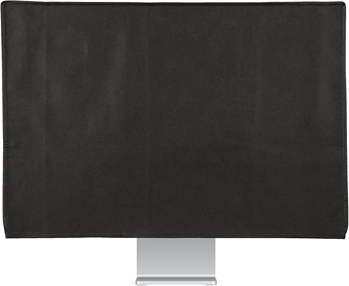kwmobile Monitor Cover Compatible with 27-28" monitor - Dust Cover Computer Screen Protector - Black