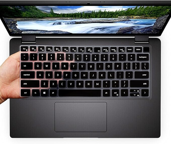 Keyboard Cover Skin for Dell Latitude 14" 7450 7440 7430 7420 7410 /Dell Latitude 5420 5430 5431 5440 5450/Dell Latitude 9420 9430 9440,15.6" Dell Latitude 7520 9510 9520 Keyboard Skin (Black)
