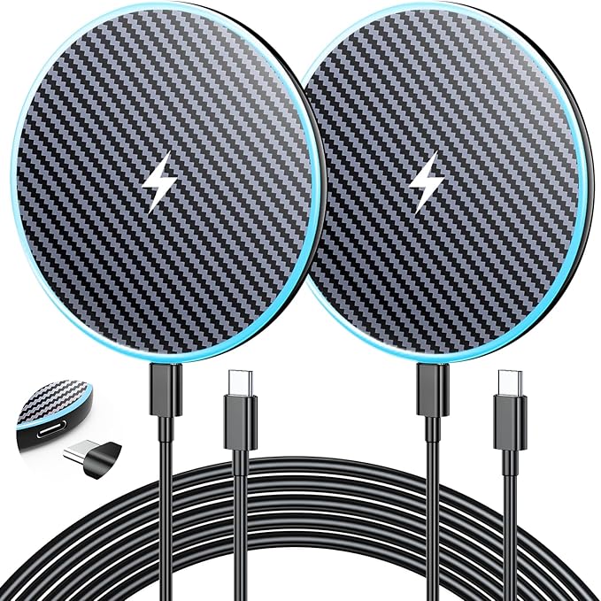 Wireless Charger for Samsung 2Pack 6FT 15W Samsung Magnetic Wireless Charger Fast Charging Pad for Samsung Galaxy S26/S25 Ultra/S24/S23/S22/S21/Z Google Pixel 9 8a 7a 8 7Pro (Strong Magnet Technology)