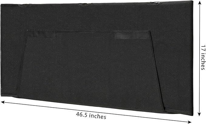 Under Desk Privacy Panel 47 in. Wide Modesty Panel for Desk - 17 in. Tall Desk Skirt for Office Desk with Cable Management Net Perfect for 48 in. Work Station