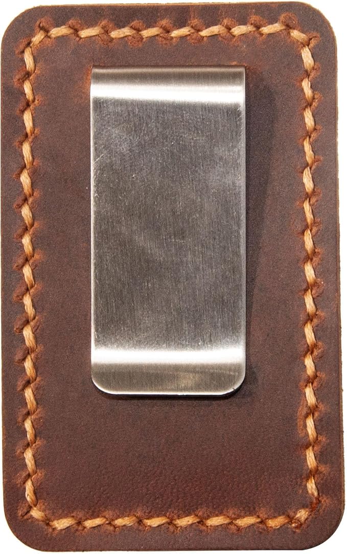 Handmade Leather Pen Holder Clip Notebook Pen Loop Stylish, Leather Pen Holderfor Books, notebook pen pencil holder clip and Practical Pen Organizer (Single Pen Holder (Brown))
