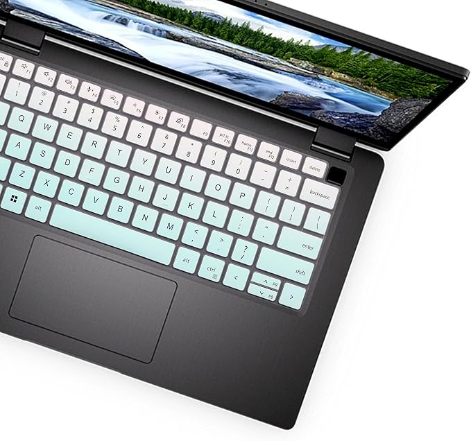 Keyboard Cover for Dell Latitude 5450 5440 5431 5430 5420 14"/14 inch Dell Latitude 7450 7440 7430 7420 7410, Dell Latitude 7520 15.6"/Dell Latitude 9000 9420 9430 9510 9520 Keyboard Skin-MintGreen