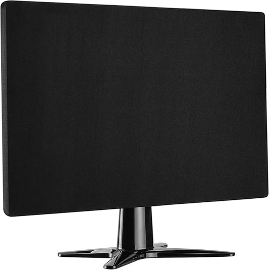 Indoor TV dust cover, elasticity soft cloth adaptive screen size 28/29/30/31/32-inch, computer dust cover black, suitable for most brands of monitors(28 to 32 inches)
