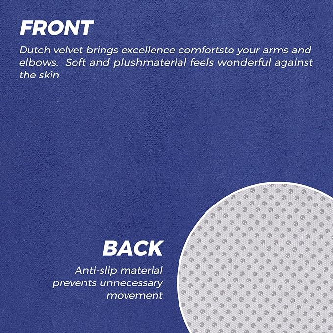 lefeke 2 Pack Wheelchair armrest Pads - Soft Velvet Foam armrest Covers for wheelchairs, Office Chairs and armchairs, etc., Effectively relieves arm Pressure and Prevents Soreness