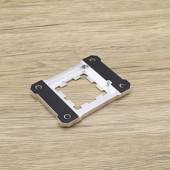 AM5 CPU Holder AM5 Anti-Bending Contact Frame with 4Pcs Screws & 1x Screwdriver Corrective Anti-Bending Fixing Frame 75x56mm/ 2.95x2.2in Silver