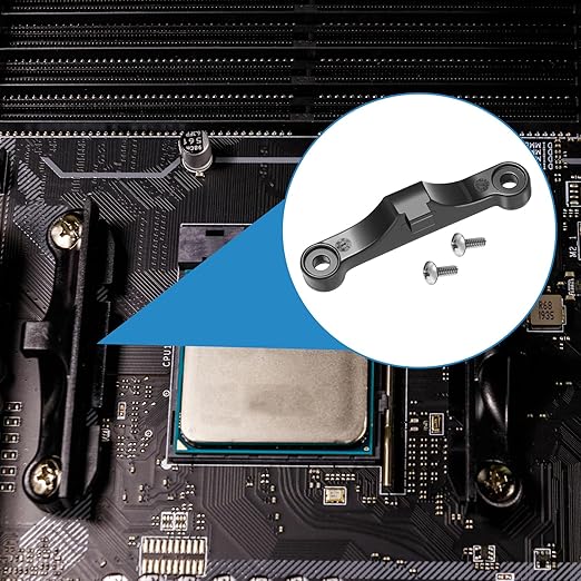 2 Pcs AM5 CPU Bracket, AM5 CPU Holder Fan Retainer Bracket with Install Screw and Screwdriver
