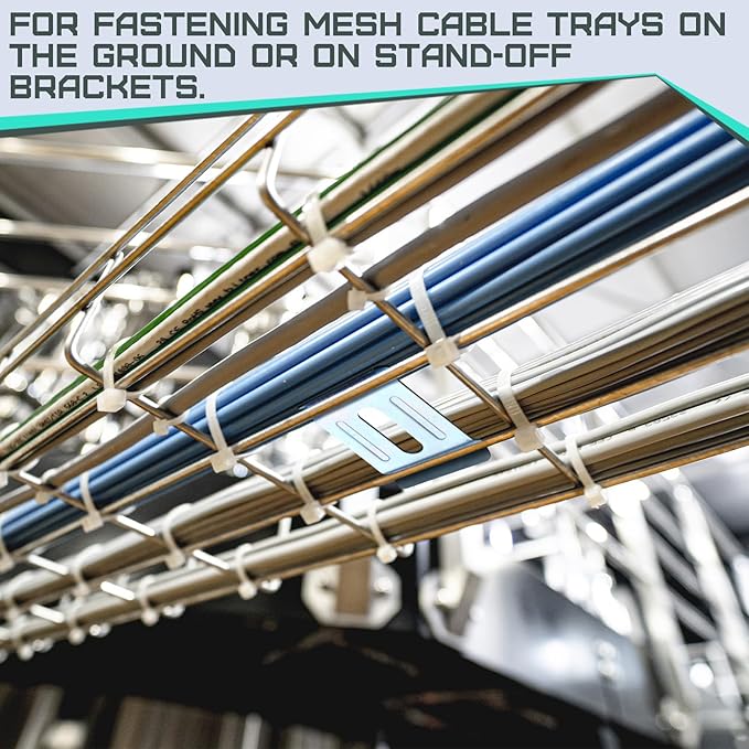 50 Pack Hold Down Clamps for Cable Tray, Cable Tray Wire Shelf Support Washer Application in 4mm - 6mm Diameter