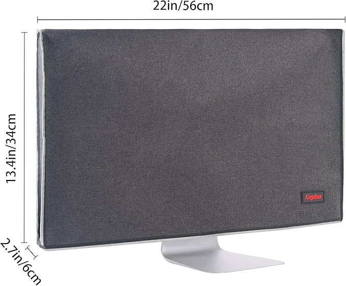 Monitor Dust Cover 24 inch Anti-Static Dustproof LCD/LED/HD Panel Case Computer Screen Protective Sleeve Compatible with iMac 24 inch PC, Desktop and TV, Black