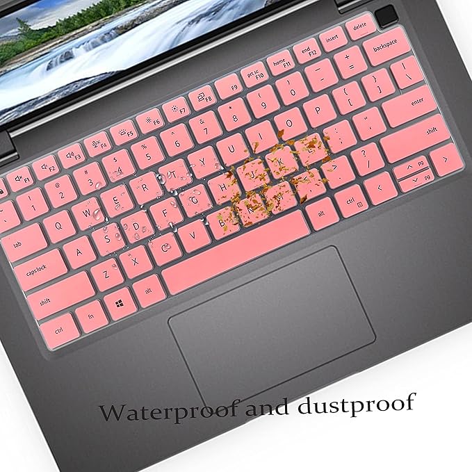 Keyboard Cover for Dell Latitude 14" 7450 7440 7430 7420 7410 3450 3440 5450 5440 5431 5430 5420, Latitude 15.6 7520 9510 9520, Latitude 9420 9430, Latitude 16 7650 7640 Keyboard Skin-Pink