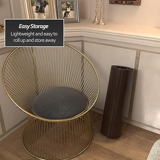 Red Lantern 2 ft. Short Bamboo Wave Screen - Dark Mocha