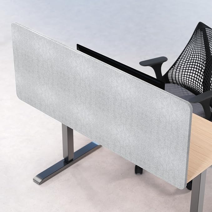 Universal Desk Privacy Panel – Heavy-Duty Desk Divider & Office Partition - Privacy Screen for Workspaces & Cubicles (1-Pack, 60" x 24")