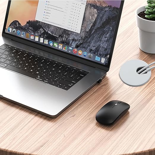 Litoexpe 2 Pcs Grey Desk Cord Grommets 1-3/8 Inch, Plastic Grommet Cable Hole Cover for Office Equipment, Computer Desk Wires