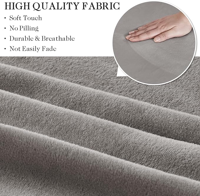 NICEEC Criss Cross Chair Cover Armless Office Dorm Desk Chair Covers Vanity Chair Covers Computer Mid Back Wide Seat Chair Without Arms Protector Spandex Stretch Slipcover Light Grey （Only Cover）