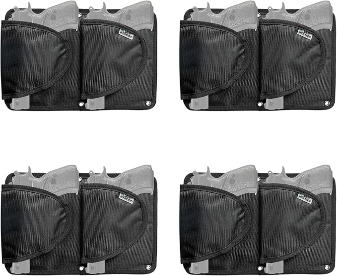 Pistol Holder Magazine Pouch for Gun Safe Organizer,Reinforced Pistol Holster Magazine Holders Combination for Gun Cabinet Gun Safe Accessories Storage