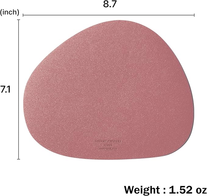 GREEDY FARMERS Mouse pad, Non-Slip Washable Waterproof Computer Mouse pad (Misty Rose)