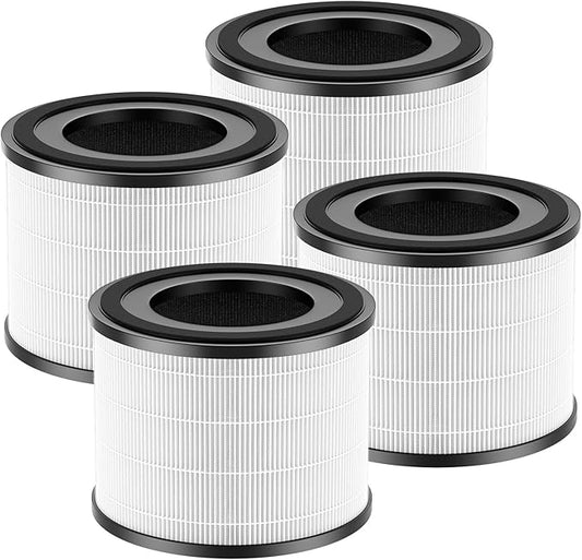 4 Pack AP-S0610L Replacement Filters Compatible with MOOKA AP-S0610L Air Purifier, Efficient Air Filter, 3-Stage Filtration System
