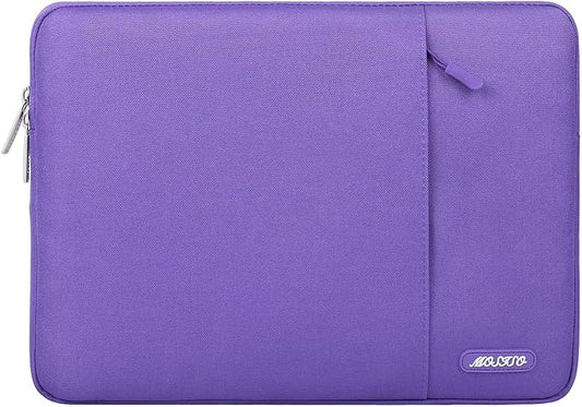 MOSISO Laptop Case 13.3 inch, 13-13.3 inch Laptop Sleeve Compatible with MacBook Air/Pro 13/Pro 14 M5 M4 M3 M2 M1, HP Dell ASUS Lenovo,Polyester Vertical Computer Sleeve Bag with Pocket, Ultra Violet