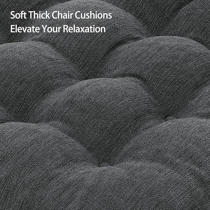 Recliner Cushions for Elderly, 20x20x5 Inch Thick Chair Cushion Patent Design Soft Tufted Dual Layer Booster Seat Cushions for Seniors Recliner Risers Gray 1P