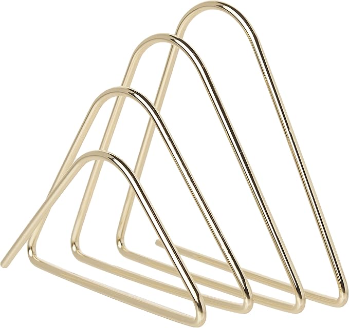 U Brands Desktop Letter Sorter, Wire Metal, Gold