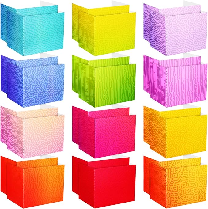 SATINIOR 24 Pcs Privacy Folders for Students, Desk Dividers for Classroom Testing, Student Privacy Boards Classroom Must Have, 12 Colors Study Panel for School Teacher Supplies(Swirl Style)