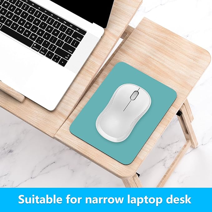 Dapesuom Small Mouse Pad, 6 x 8 Inch Thick Rubber Premium-Textured Non-Slip Portable & Washable Mini Mouse Mat for Women Men Wireless Laptops Keyboard Tray Gaming Work Computer Travel, Malachite Green