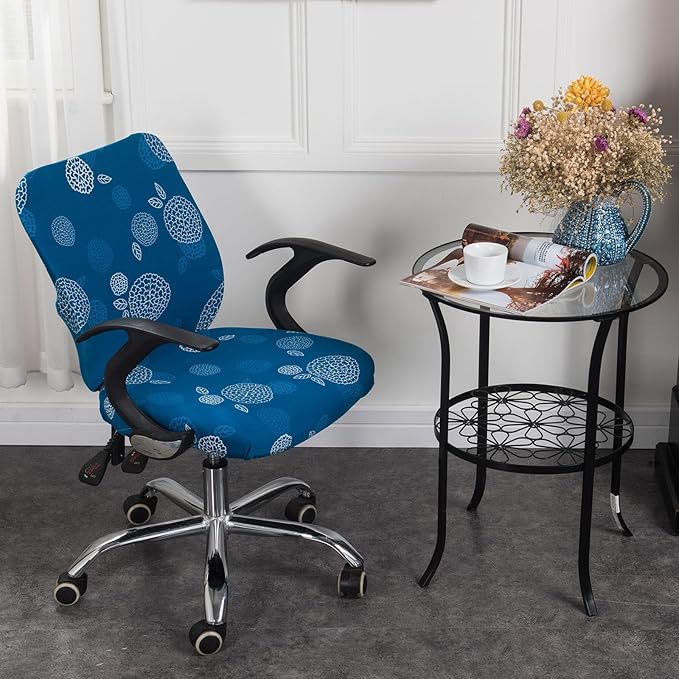 Melaluxe Computer Office Chair Cover - Protective & Stretchable Universal Chair Covers Stretch Rotating Chair Slipcover