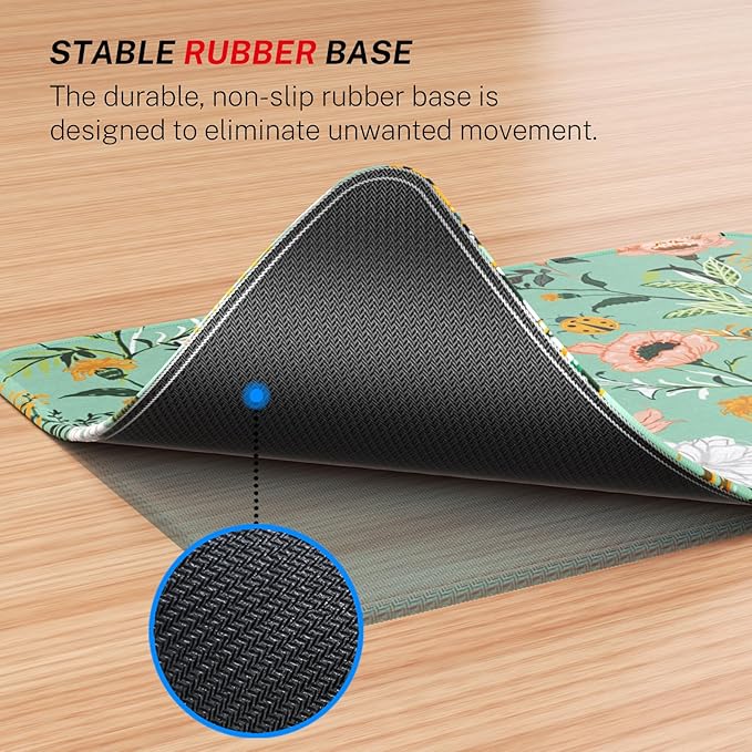 MROCO Mouse Pad [30% Larger] with Anti-Fray Stitched Edges, Premium-Textured Waterproof Surface, Non-Slip Rubber Base, Computer Mouse Mat for Laptop, Office & Home, 8.5 x 11 in, Garden Whispers