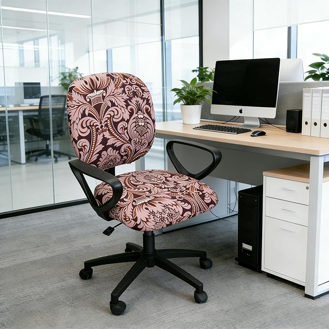 Melaluxe Computer Office Chair Cover - Protective & Stretchable Universal Chair Covers Stretch Rotating Chair Slipcover