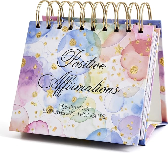 Bright Every Day Daily Flip Calendar with Inspirational Quotes - Motivational Perpetual Calendar Desk Office Home Decor for Women, Gifts Desk Accessor