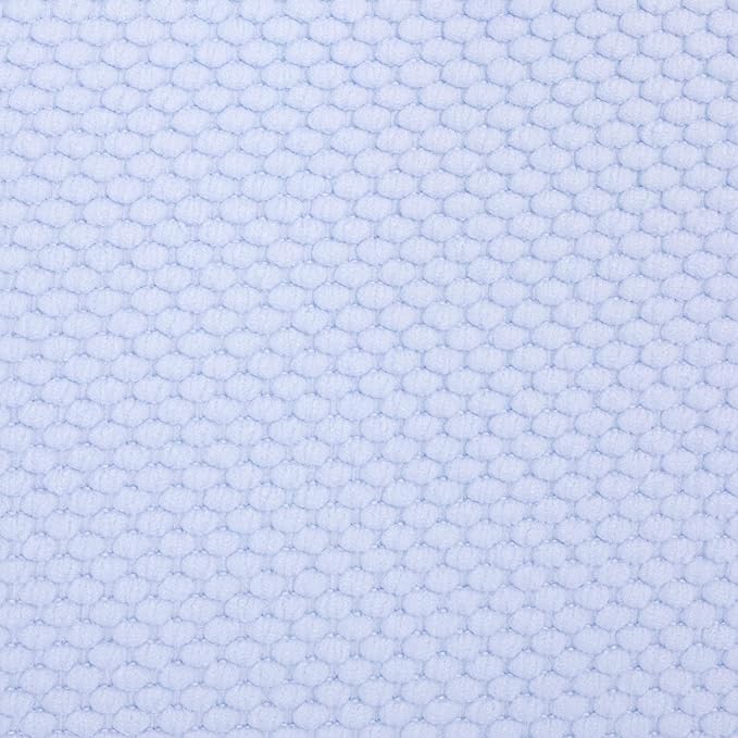 Sweet Home Collection Cushion Memory Foam Chair Pads Honeycomb Nonslip Back Seat Cover 16" x 16" 2 Pack Light Baby Blue