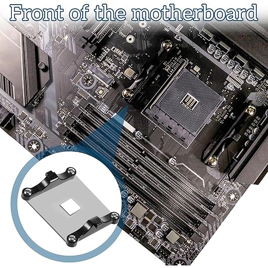 CPU Fan Bracket for AM5 Backplate, 2 Pairs AM5 Bracket Set with Screwdriver AMD CPU Fan Holder for Hook-Type Air-Cooled and Partially Water-Cooled Radiators